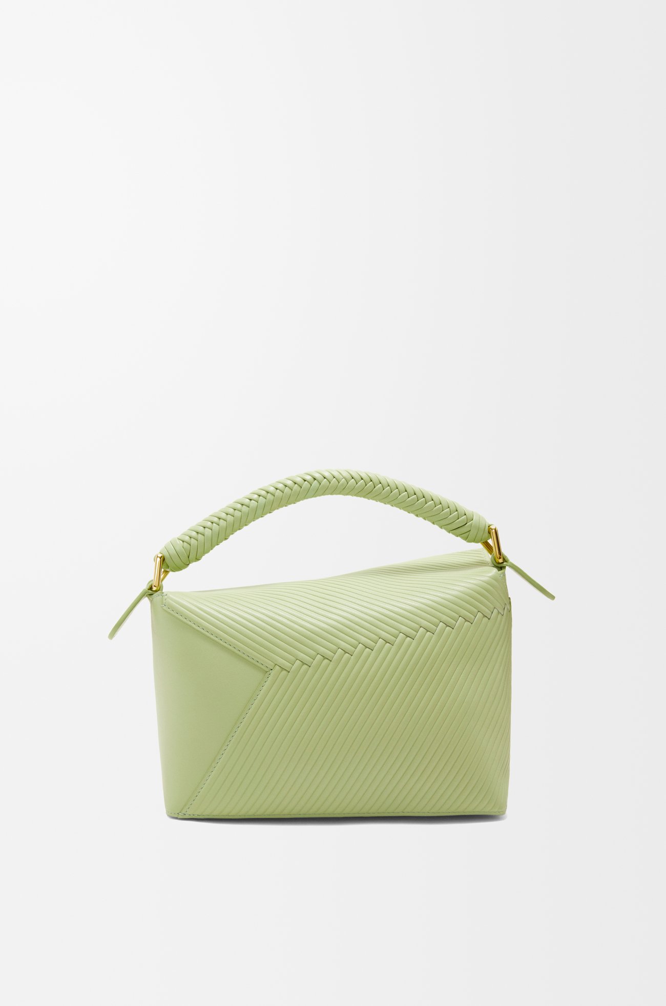 LOEWE Bolso Puzzle pequeño en piel de ternera Pera Claro
