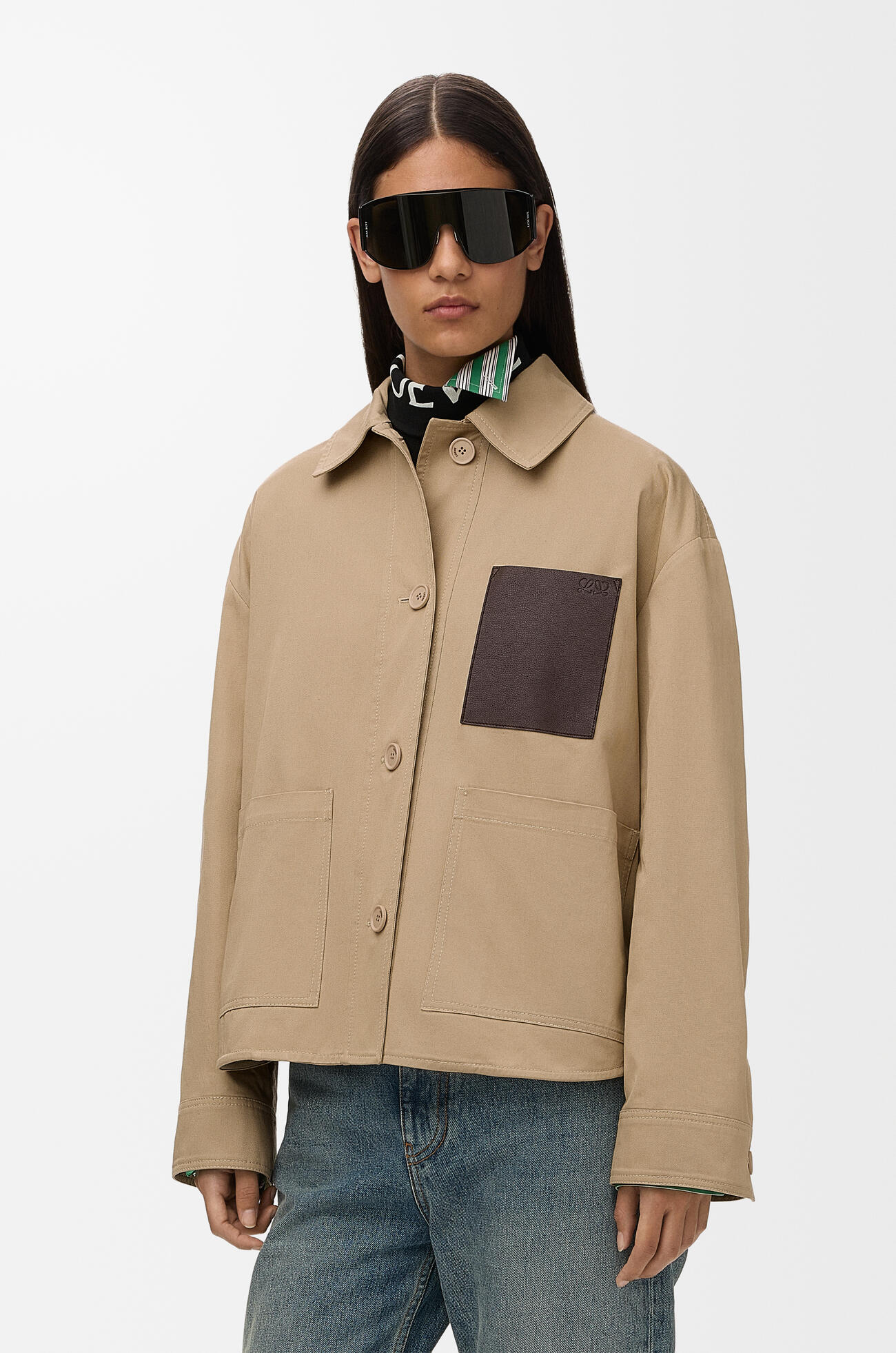LOEWE Workwear jacket in cotton Beige