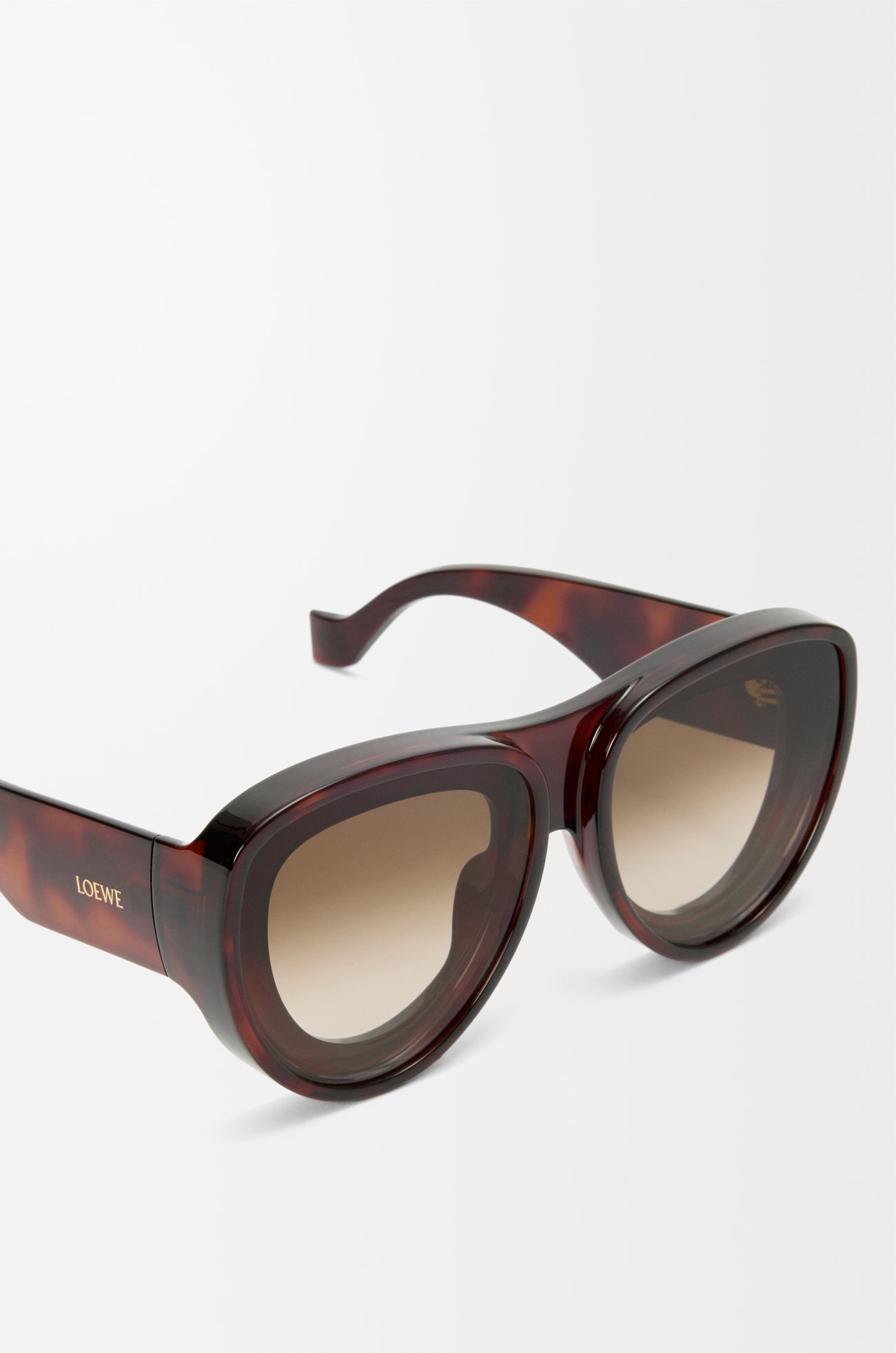 LOEWE Front lenses aviatior sunglasses Havana