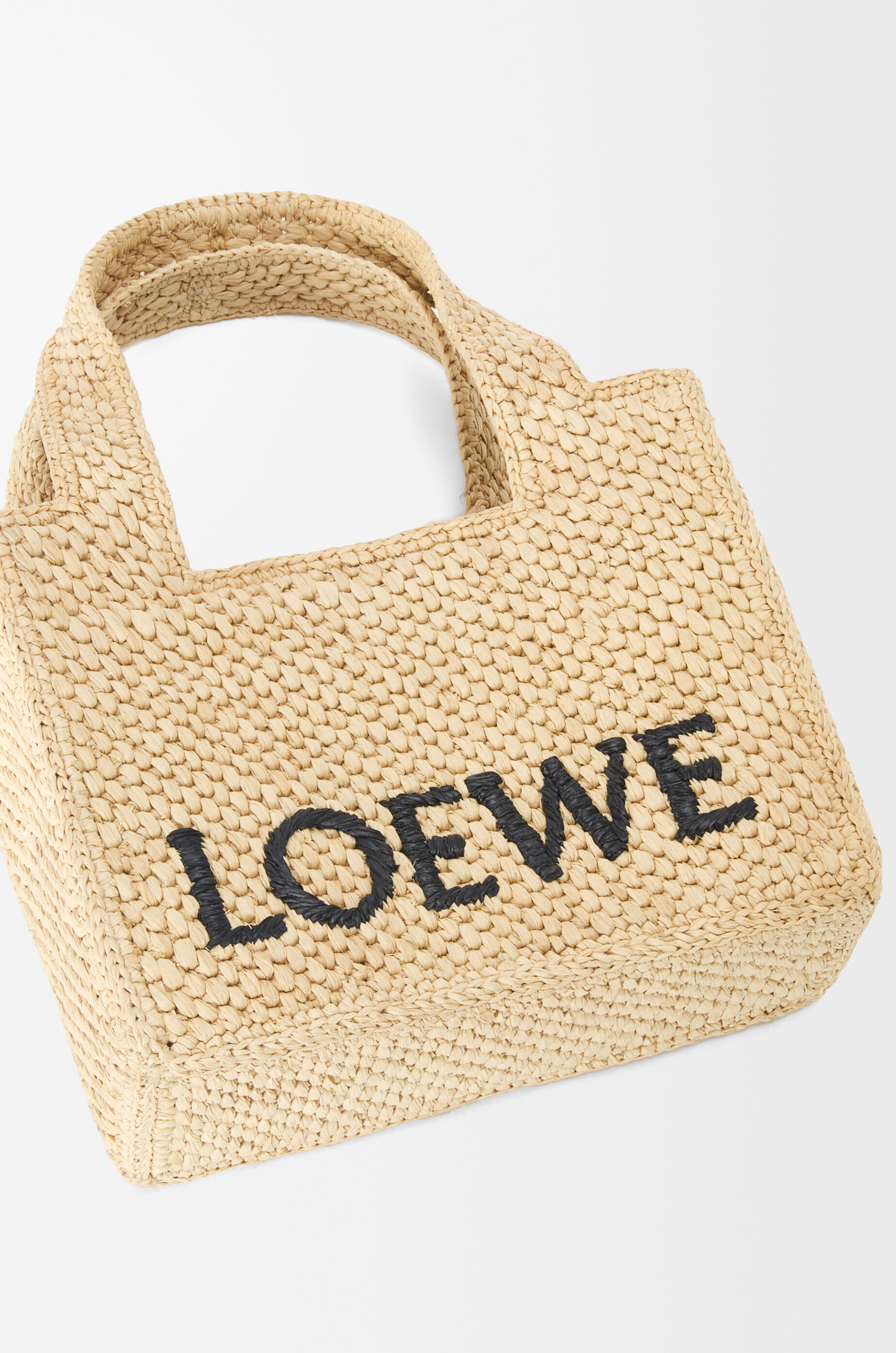 ロエベフォント トート ミニ（ラフィア） ベージュ - LOEWE