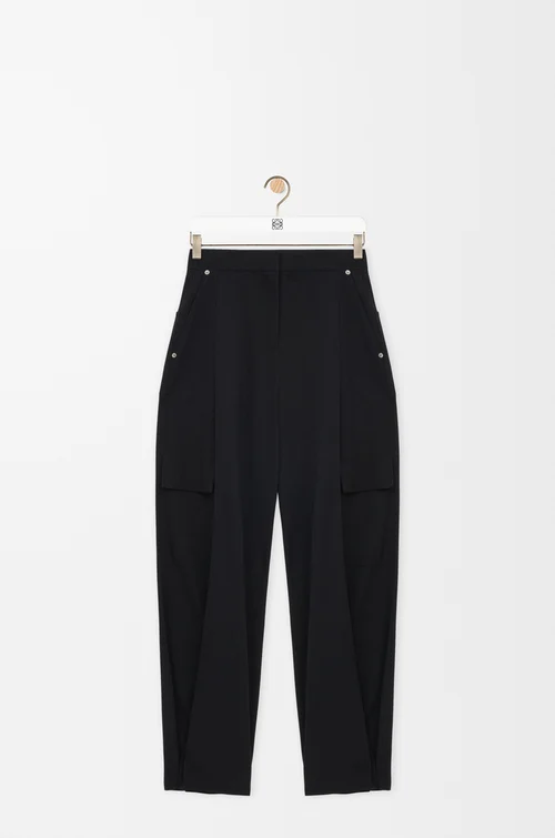 LOEWE Cargo trousers in wool Black