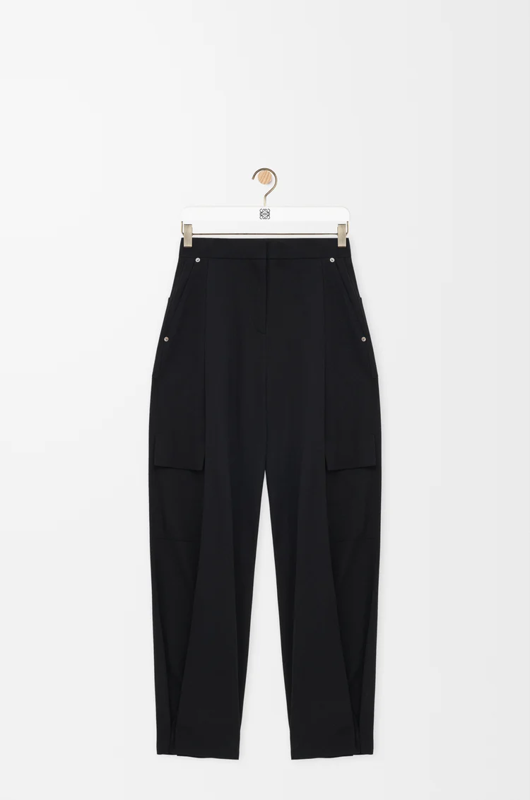LOEWE Cargo trousers in wool Black