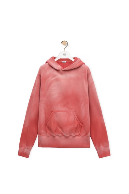 LOEWE Slim fit hoodie in cotton Washed Pink plp_rd