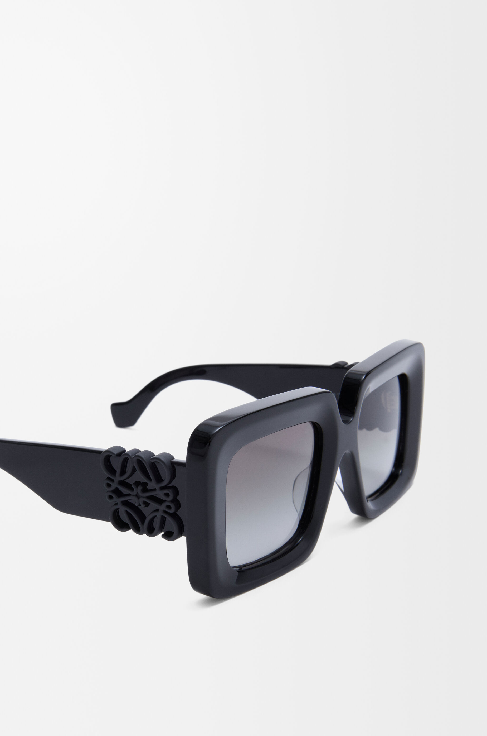 LOEWE スクエア型サングラス ブラック スクエア マキシ アナグラム サングラス ブラック - LOEWE