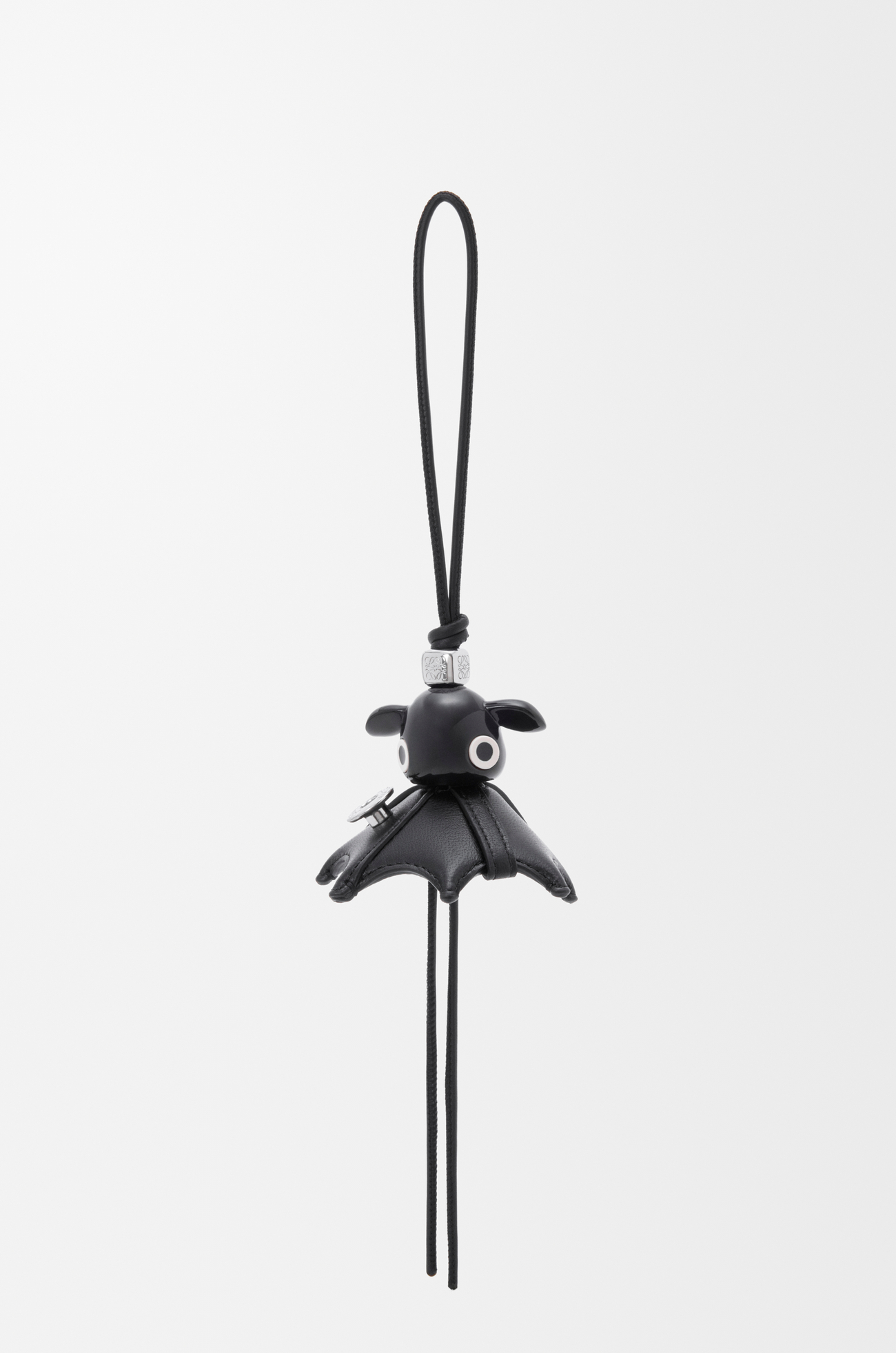 LOEWE Charm Biker Puzz en piel de cordero Negro