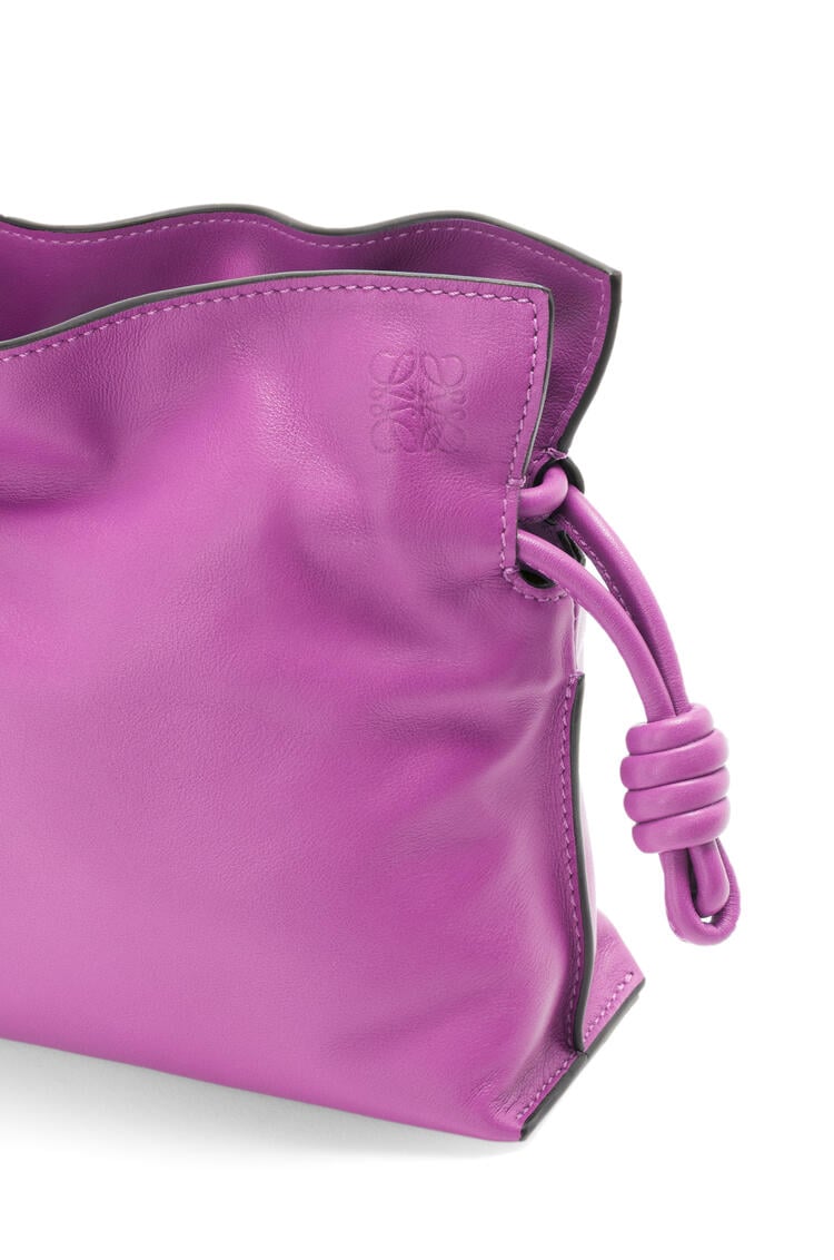 LOEWE Mini Flamenco clutch in nappa calfskin Bright Purple pdp_rd