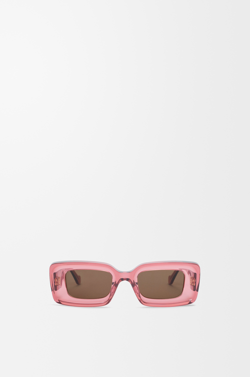LOEWE Gafas de sol Rectangular Coral Transparente