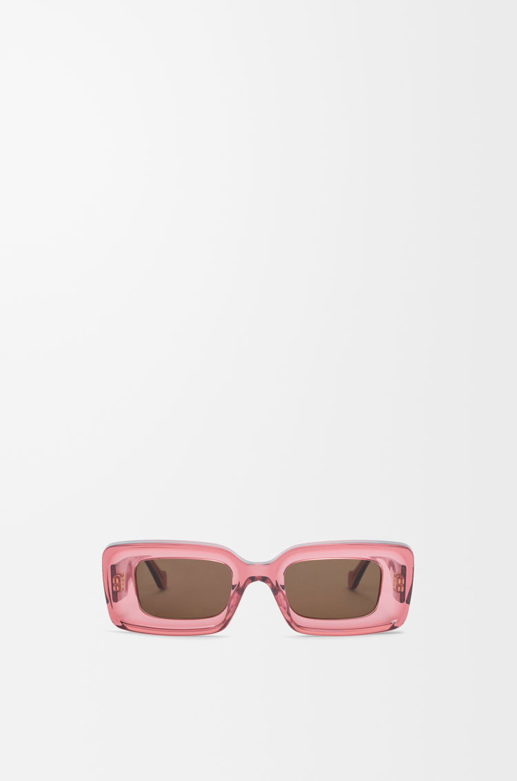 LOEWE Gafas de sol Rectangular Coral Transparente