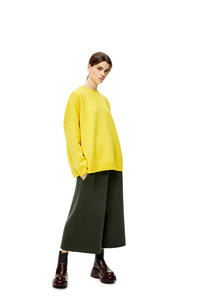 LOEWE Knit trousers in cashmere Khaki Green pdp_rd
