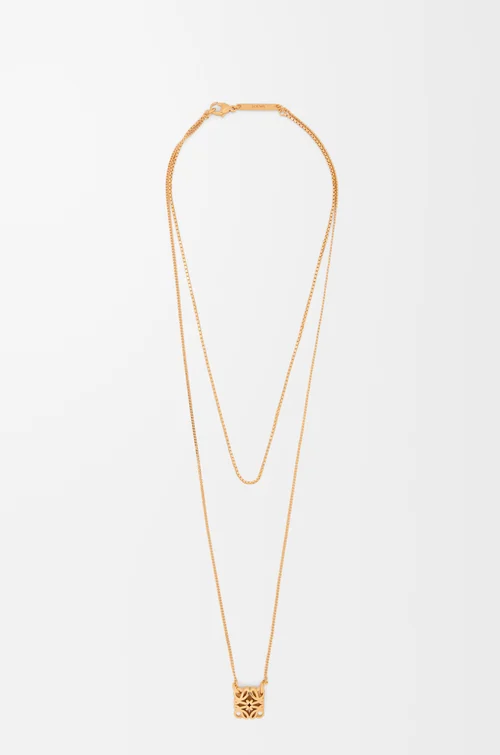 LOEWE Collar Anagram Bombé Dorado