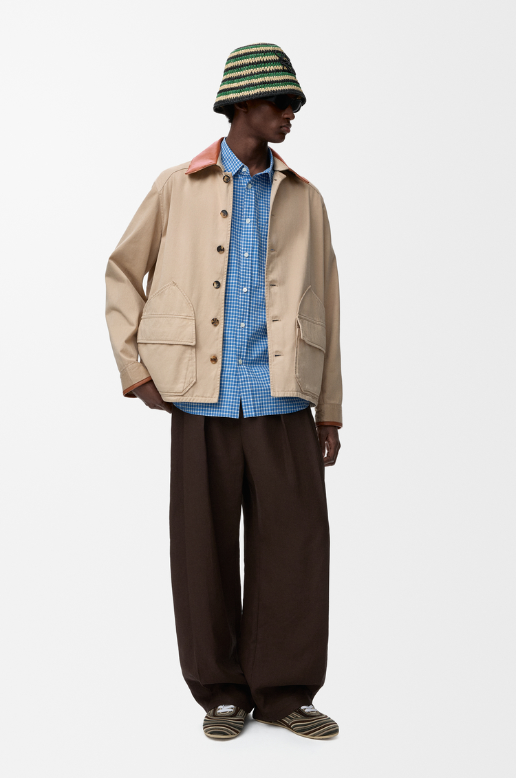 LOEWE 棉質夾克 沙色