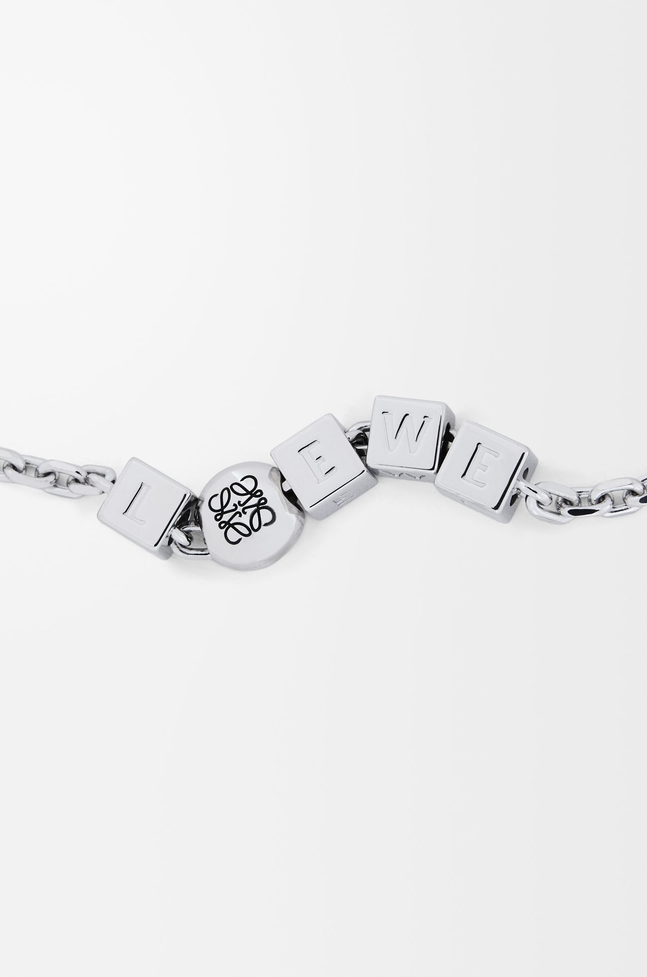 LOEWE Pulsera Pebble Cube en plata de ley Plata