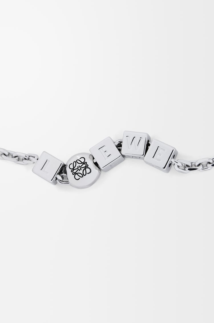LOEWE ぺブル キューブ ブレスレット（スターリングシルバー） シルバー