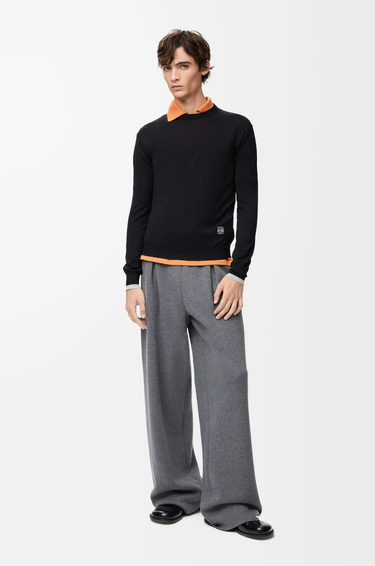 LOEWE Sweater in wool Black/Grey