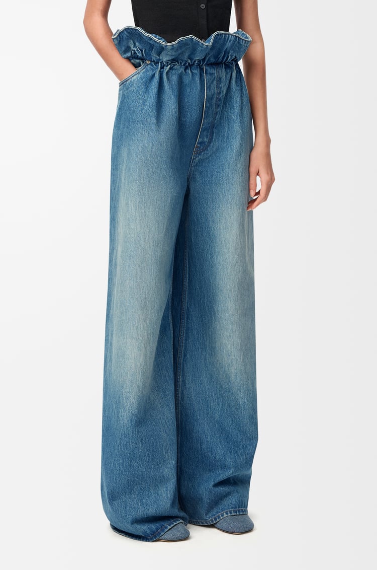 LOEWE Flamenco jeans in denim Denim Blue