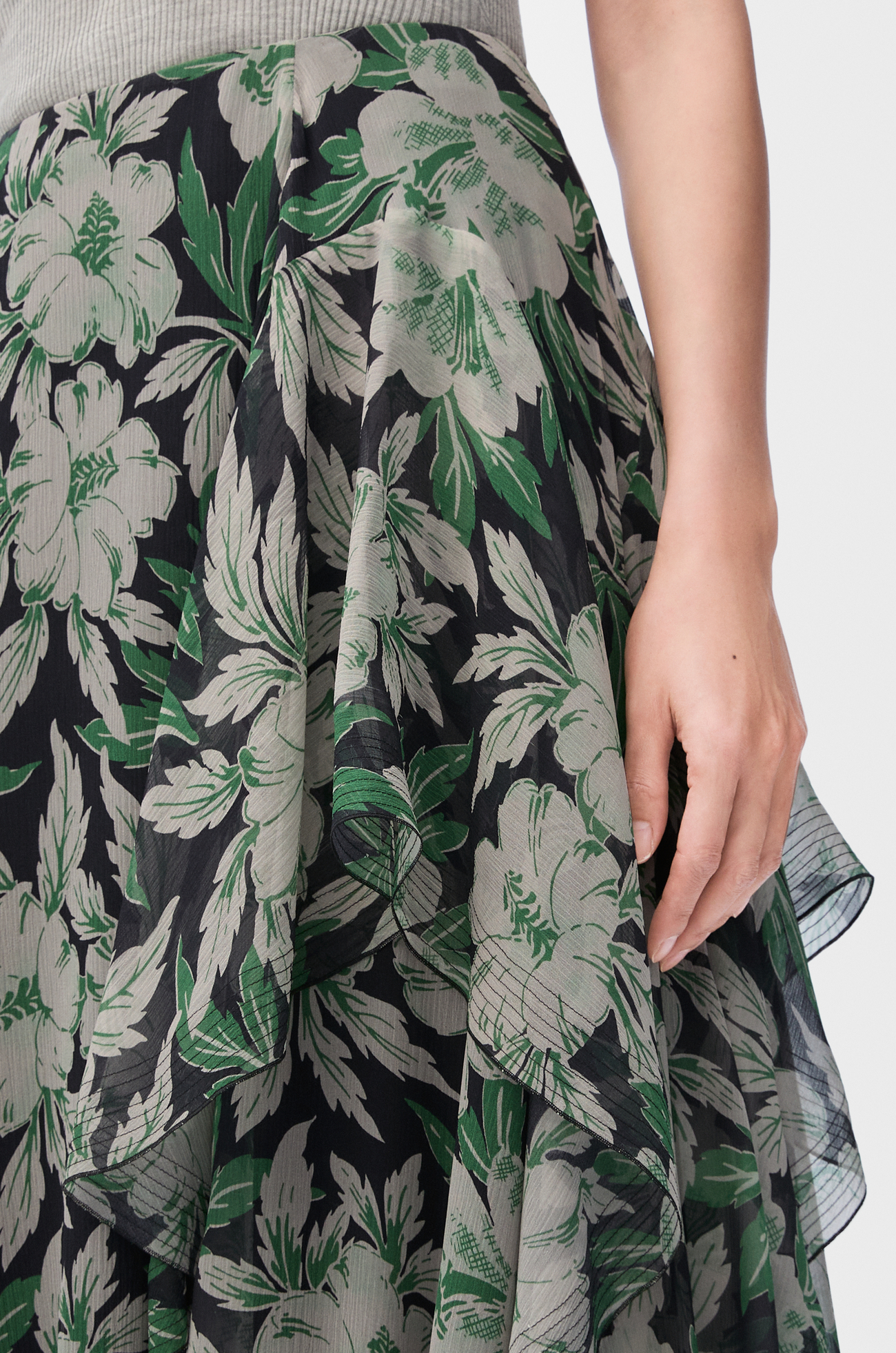 LOEWE Skirt in silk Multicolor plp_rd