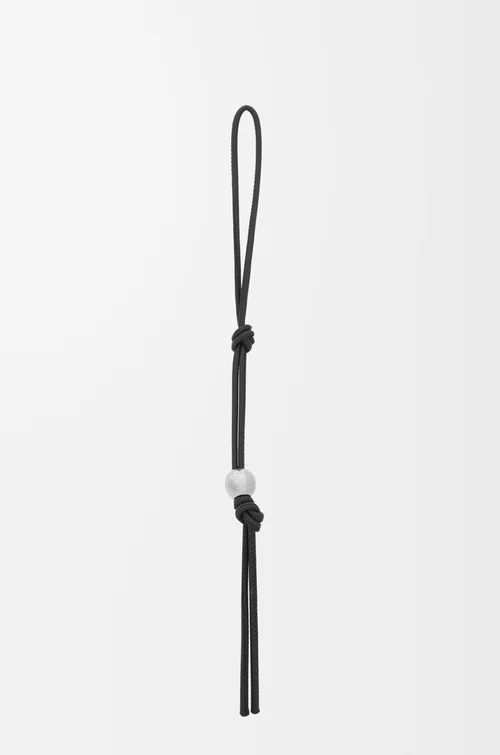 LOEWE Correa personalizable en piel de ternera clásica  Negro/Paladio