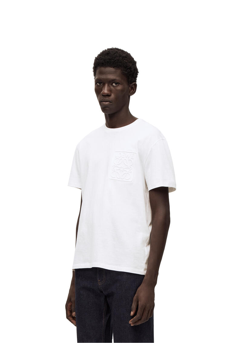 LOEWE Debossed Anagram T-shirt in cotton White