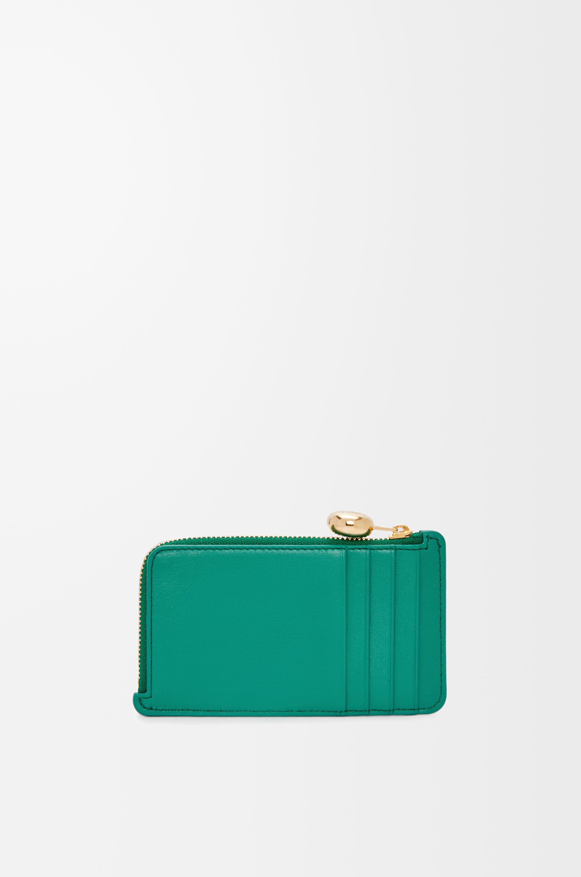 Pebble coin cardholder in shiny nappa calfskin Emerald Green - LOEWE
