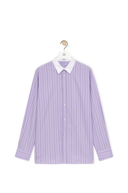 LOEWE Shirt in cotton 淺丁香紫 plp_rd