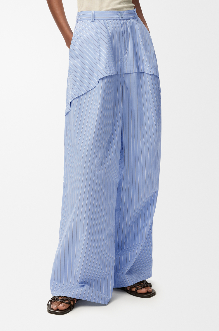 LOEWE 棉质长裤 蓝色/多色