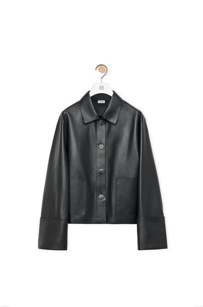 LOEWE Turn-up jacket in nappa lambskin Black