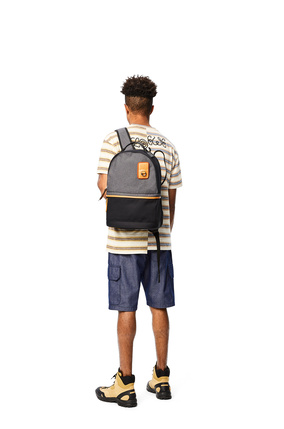 LOEWE Small Backpack in canvas Black plp_rd