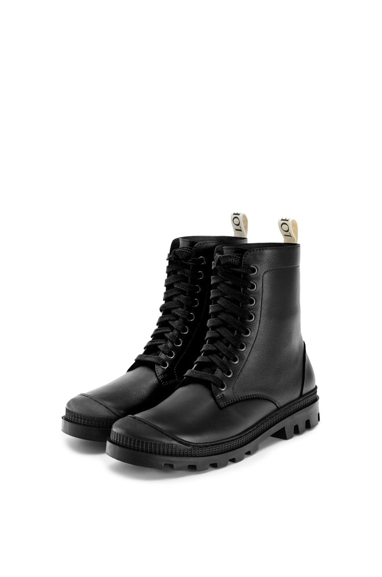 LOEWE Combat boot in calfskin Black
