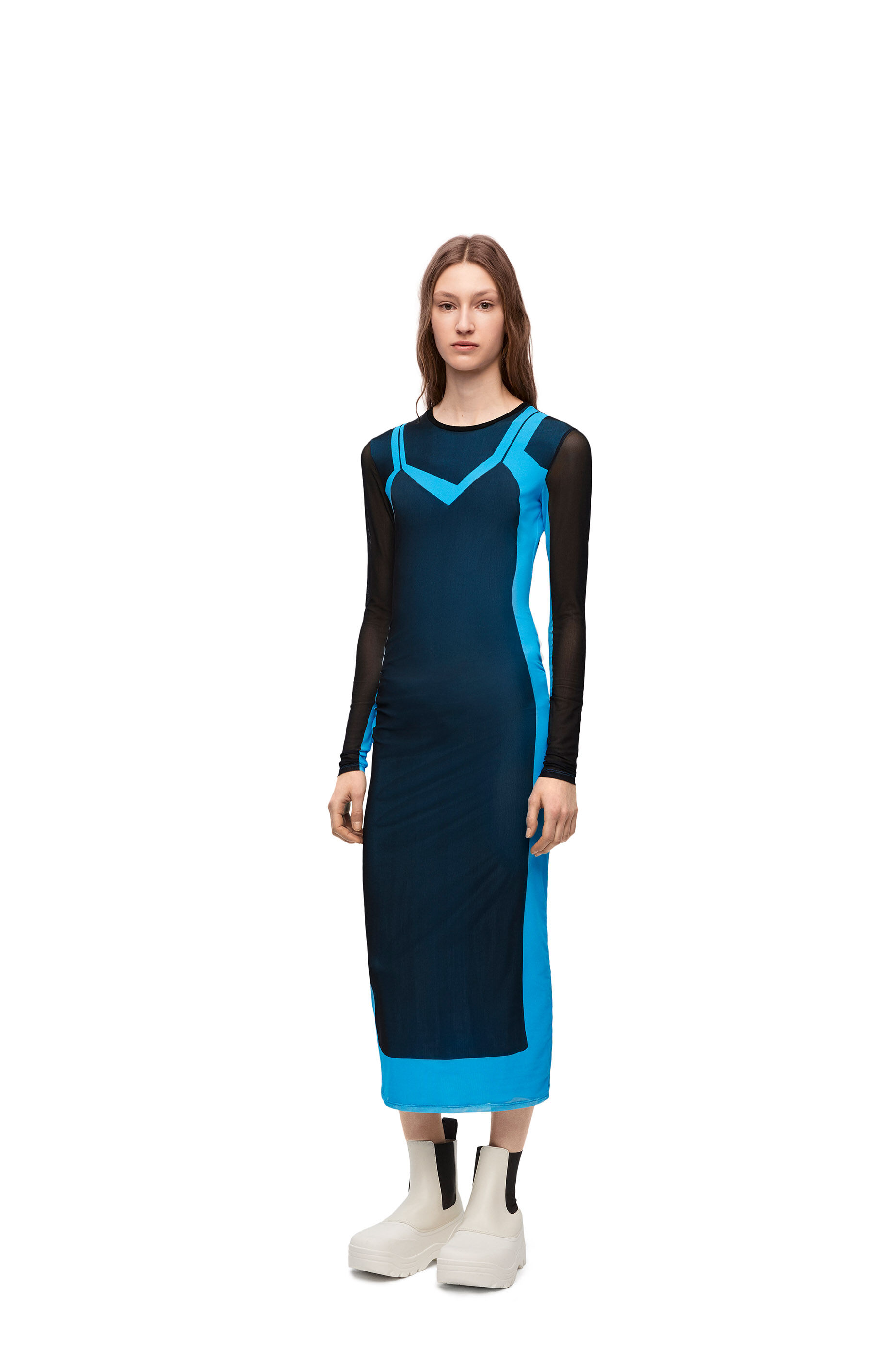 Malunse Tube Dress Optical Snow main image 1