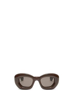 LOEWE Inflated butterfly sunglasses in nylon Dark Brown Fw23