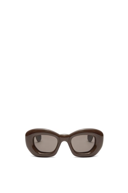 LOEWE Inflated butterfly sunglasses in nylon Dark Brown Fw23 plp_rd