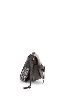 LOEWE Small Gate bag in soft calfskin and jacquard Black plp_rd