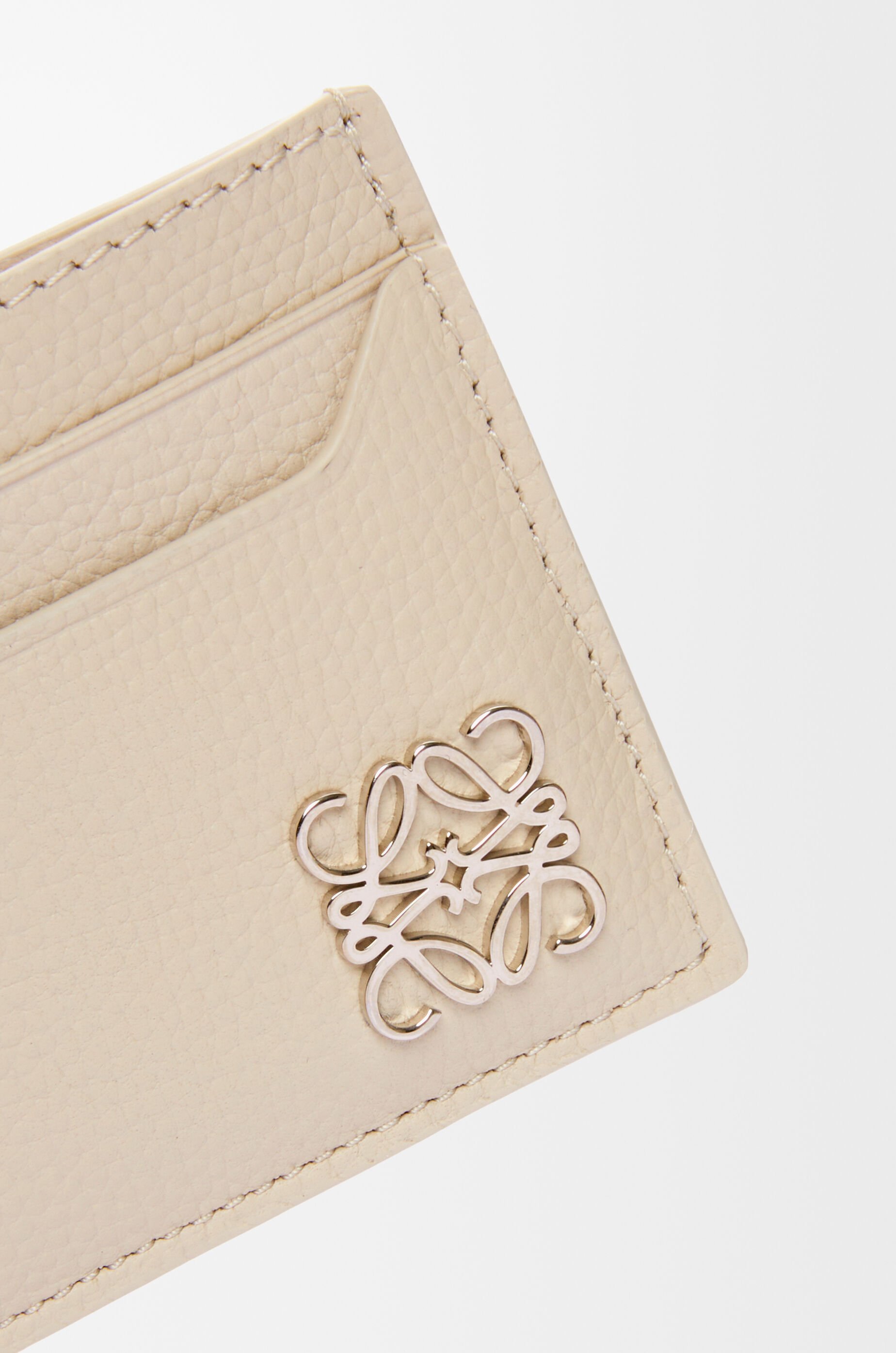 アナグラム プレーン カードホルダー（ペブルグレインカーフ） グレー