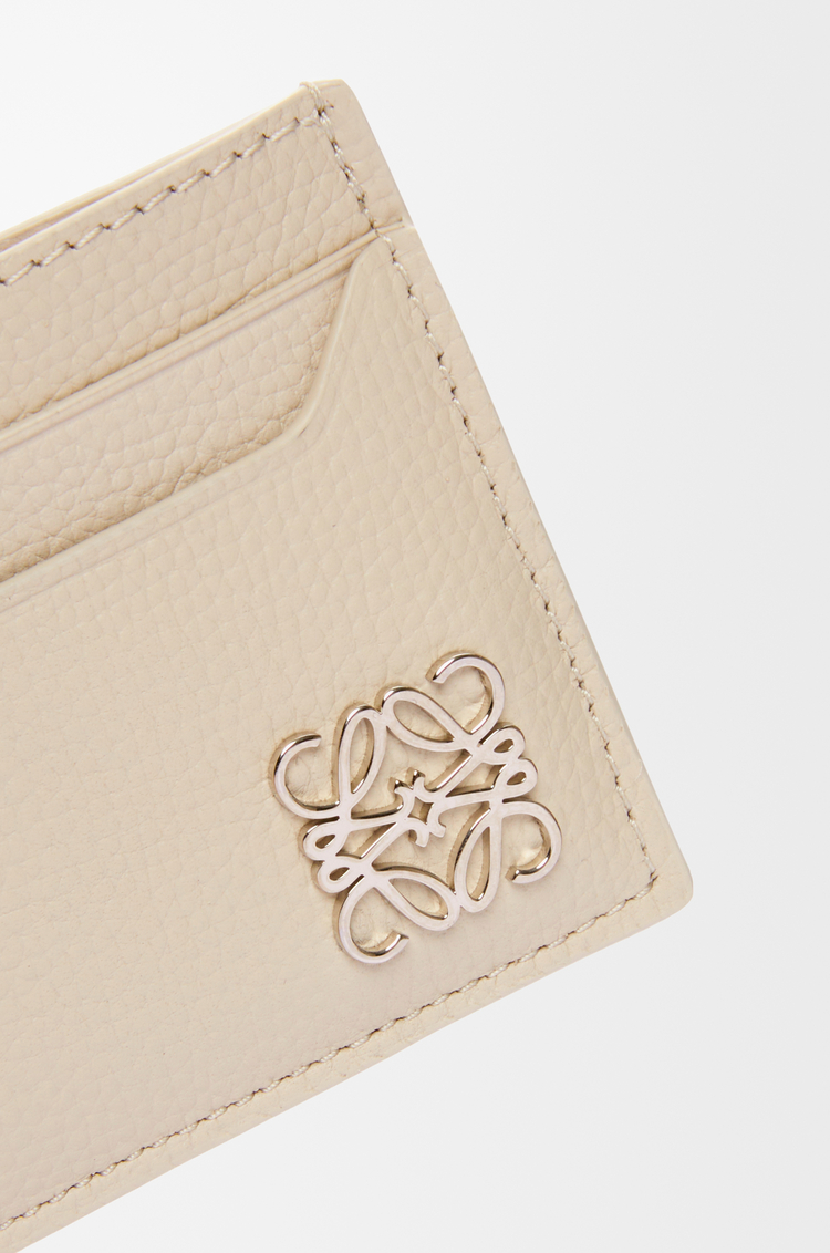 LOEWE アナグラム プレーン カードホルダー（ペブルグレインカーフ） ライトゴースト