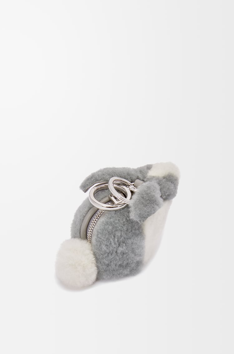 LOEWE Monedero Bunny en lana de oveja Gris Claro