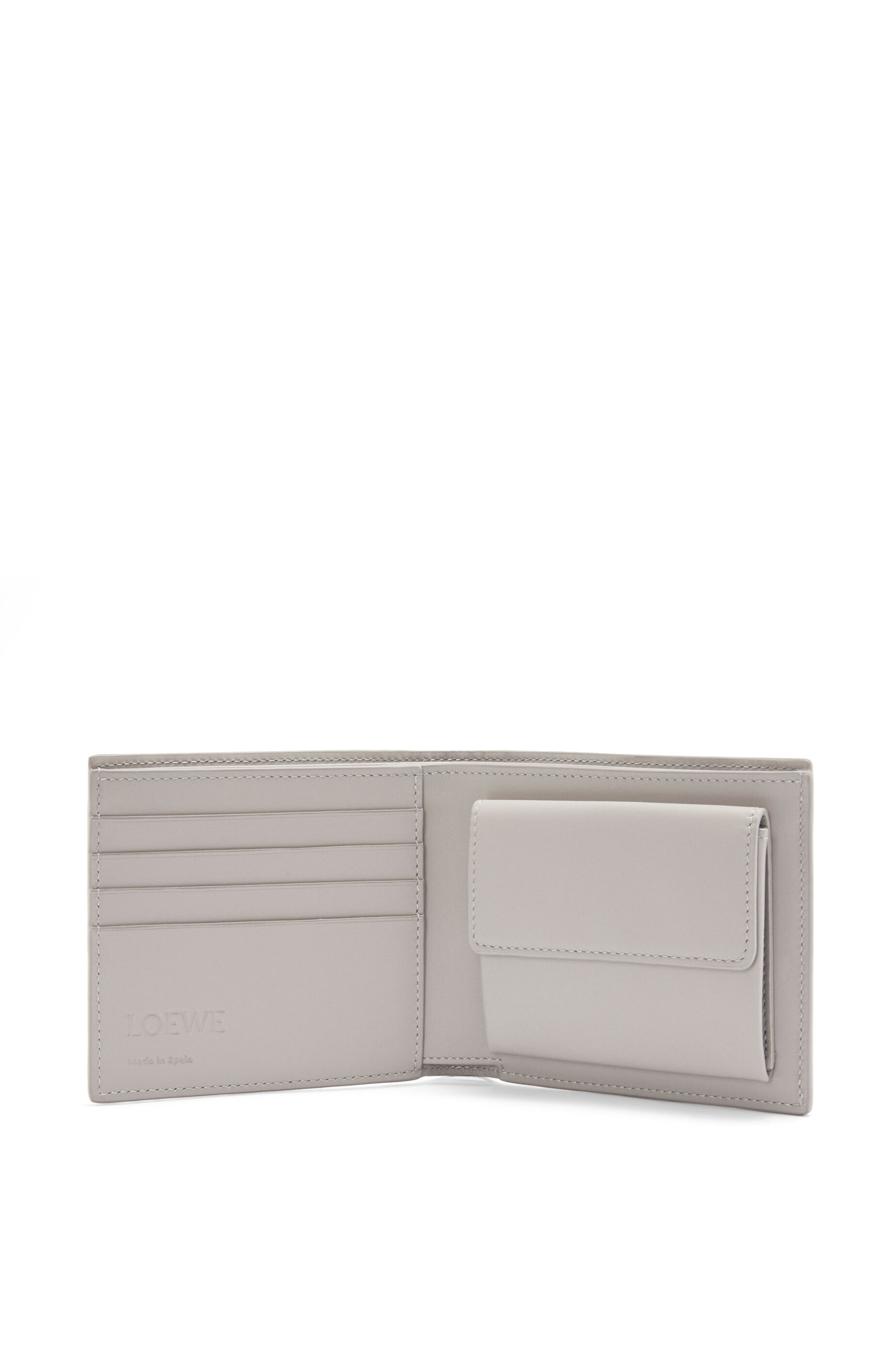 バイフォールド コインウォレット（サテンカーフ） シェルグレー - LOEWE