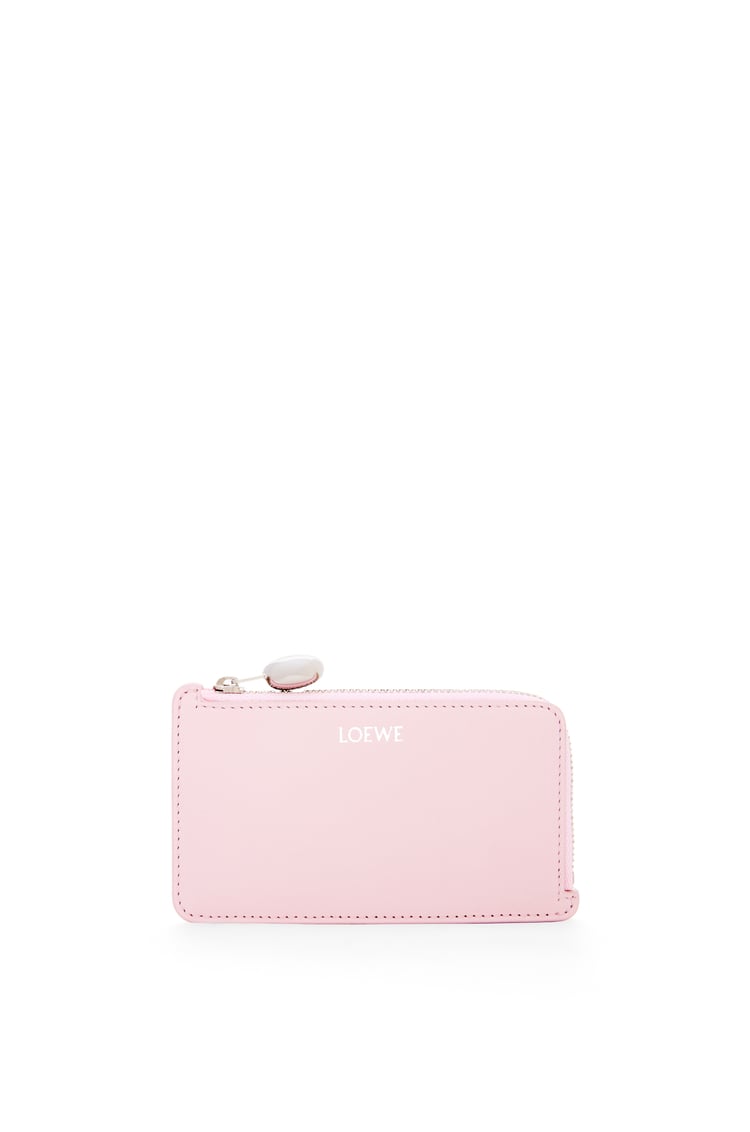 LOEWE Pebble coin cardholder in shiny nappa calfskin Blossom