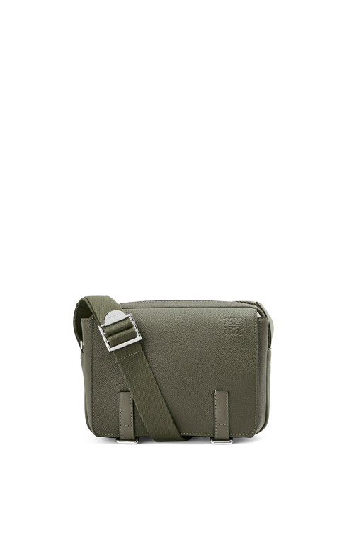 LOEWE ミリタリー メッセンジャーバッグ XS (ソフトグレインカーフ) カーキグリーン