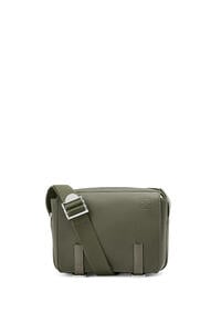 LOEWE XS Military messenger bag in soft grained calfskin Khaki Green pdp_rd