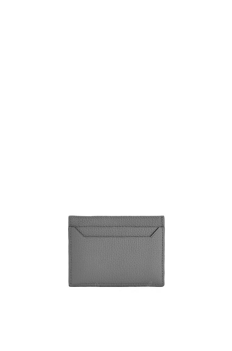 LOEWE Anagram plain cardholder in pebble grain calfskin Asphalt Grey