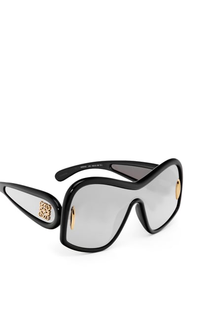 LOEWE Square Mask sunglasses in acetate and nylon  黑色 plp_rd