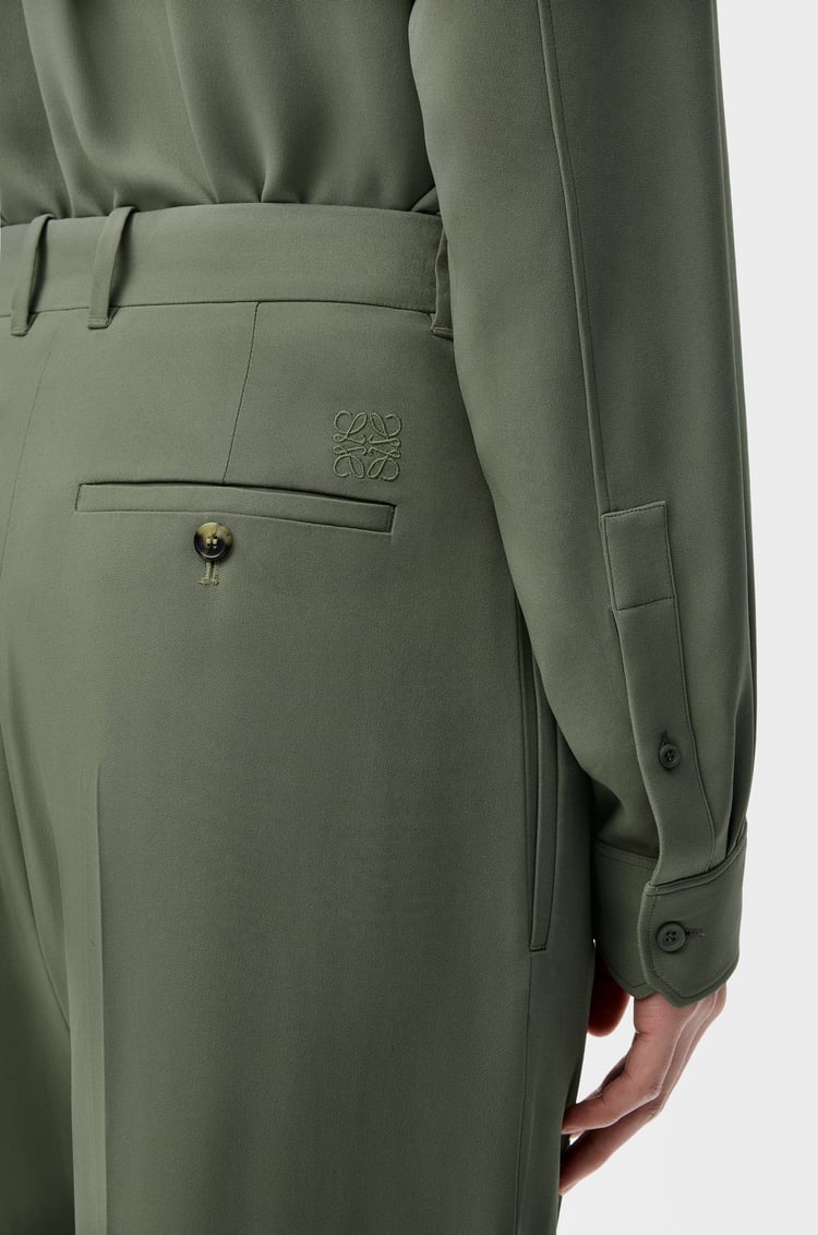 LOEWE Pantalón en mezcla de viscosa Verde Caqui