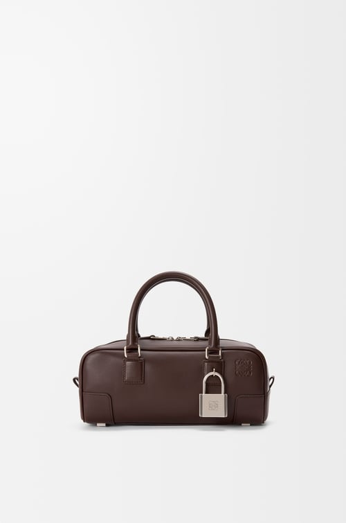 LOEWE アマソナ23 クロップド バッグ（シャイニーカーフ） ダークブラウニー
