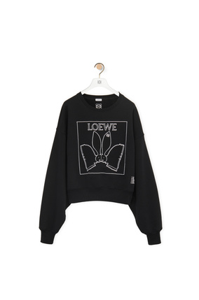 LOEWE Bunny sweatshirt in cotton Black