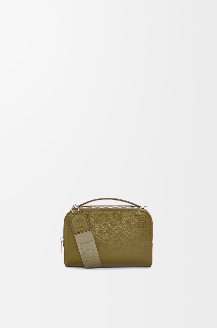 LOEWE 迷你柔软粒面牛皮革相机斜挎包 橄榄绿