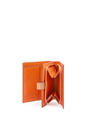 LOEWE Compact zip wallet in soft grained calfskin Blossom/Tan plp_rd
