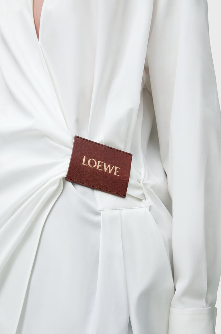 LOEWE Draped shirt in cotton White