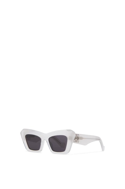 LOEWE Gafas de sol estilo cat-eye en acetato Blanco Hielo plp_rd
