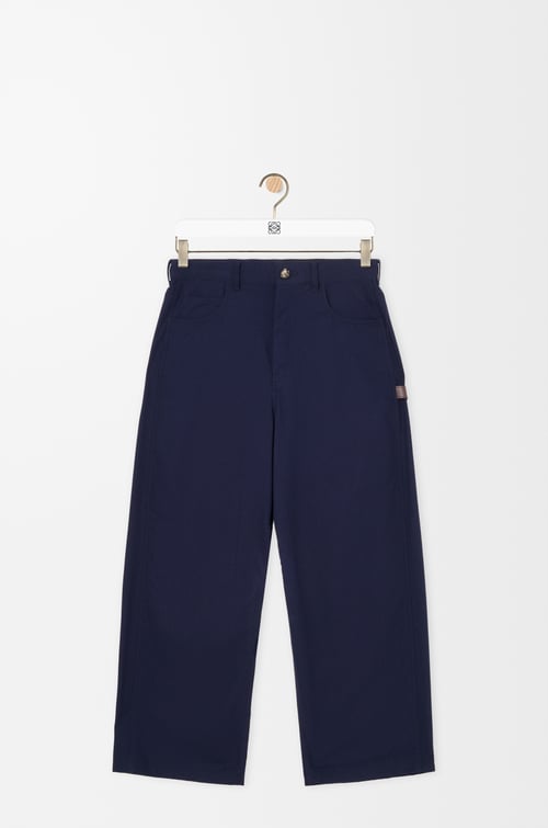LOEWE Carpenter trousers in cotton Navy Blue