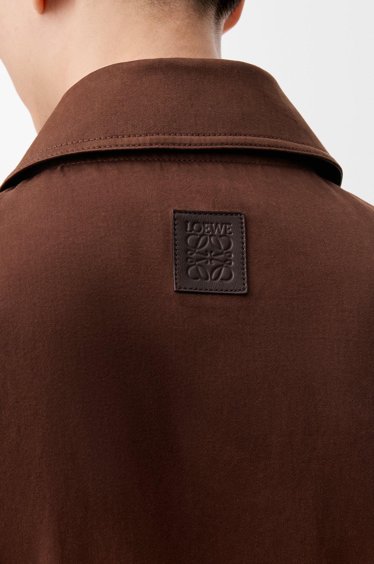 LOEWE Jacket in cotton Brown/Dark Brown